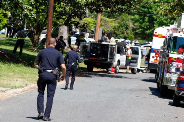 The suspect used a “high-powered rife