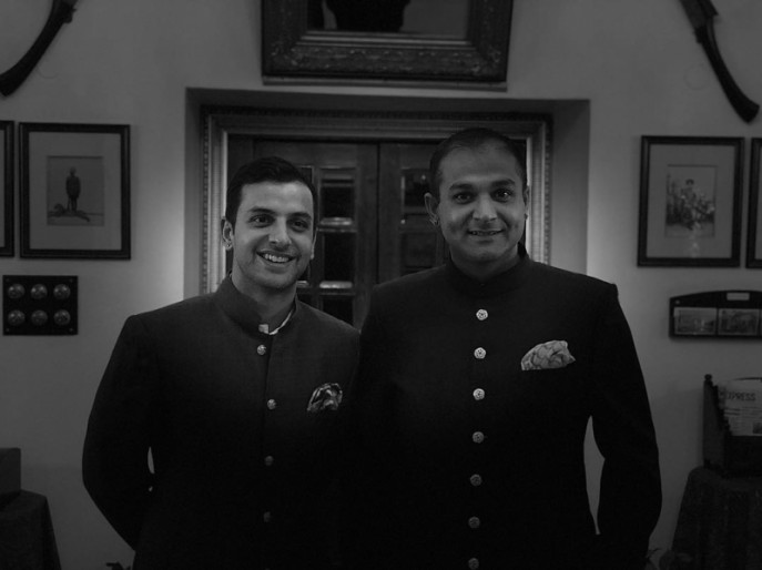 Kunwar Abhimanyu Singh with younger brother Kunwar Dhruv Singh of Alsisar. Image: Abhmanyu Alsisar/Instagram