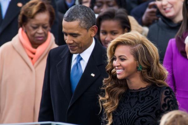 Beyo<em></em>nce with Barack Obama