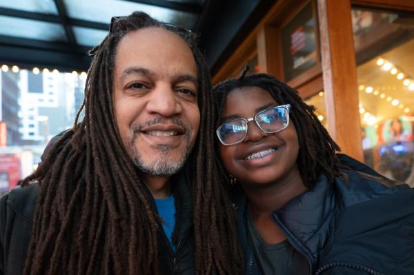 Bobby Medows and son Xavier Medows