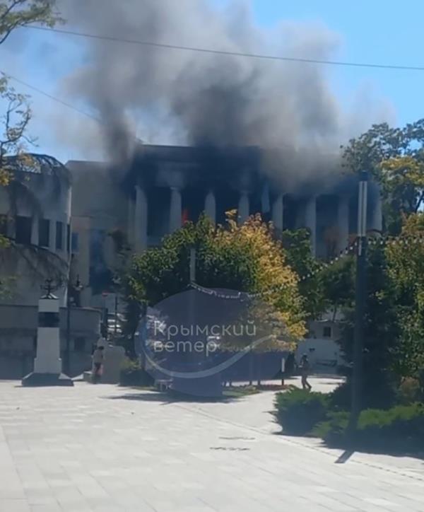 Ukraine attacks Black Sea Fleet HQ 'with Storm Shadow' missile.