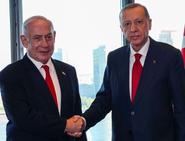 Benjamin Netanyahu and Tayyip Erdogan