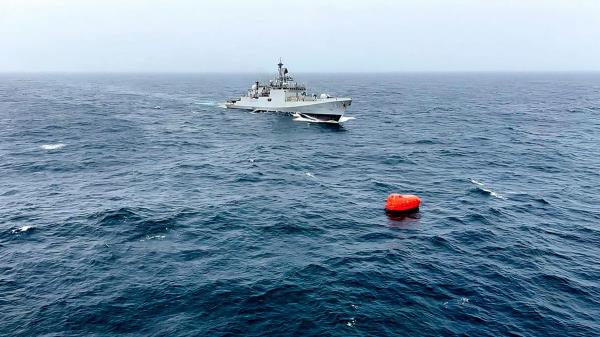 An Indian warship successfully rescued eight Indians and one Sri Lankan natio<em></em>nal during a rescue operation to locate the crew members of a Comoros-flagged oil tanker that had capsized off the coast of Oman.