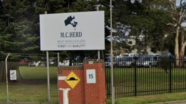The M.C. Herd abattoir in Corio, near Geelong. Picture: Google