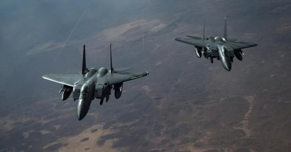 在MQ-9被击落后，美国在中东发动F-15袭击和B-1飞行