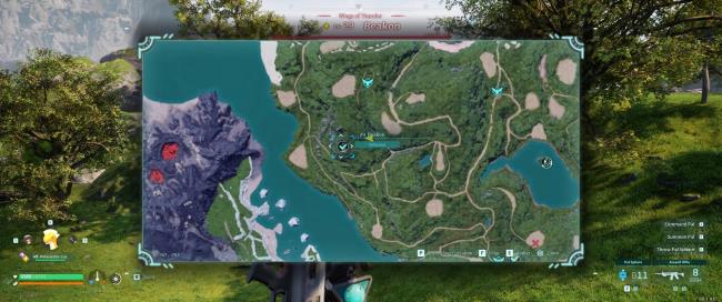 A picture of Alpha Boss Beakon from Palworld on the map.