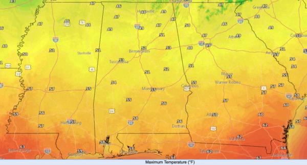 阿拉巴马州的夜晚有多冷？另一股北极风暴即将来临