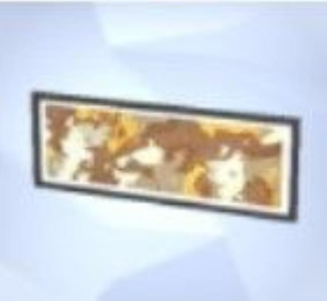 A screenshot of the Sims 4 shows the microscope print titled Falling