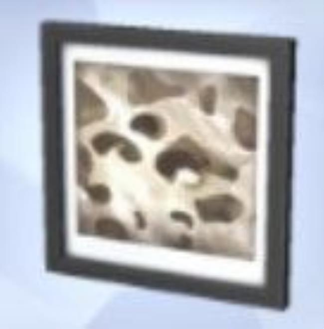 A screenshot of the Sims 4 shows the microscope print titled Trace Remains.