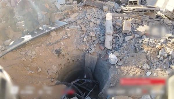 The IDF also released footage of a 10 meter deep shaft located in the Al Shifa complex.