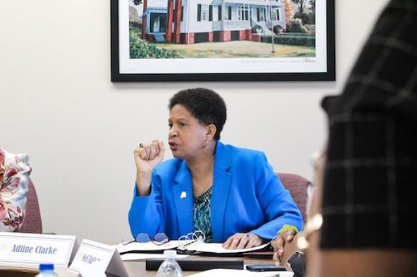 Rep. Adline Clark speaks against HB209