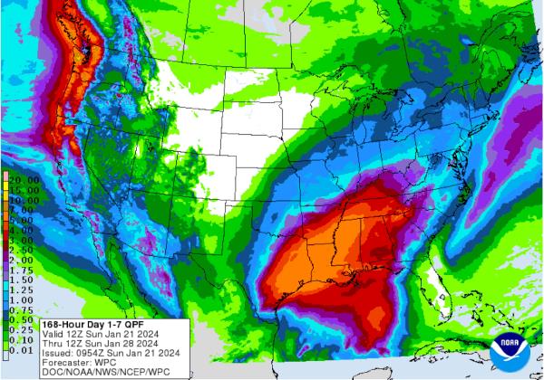 Seven day precip outlook